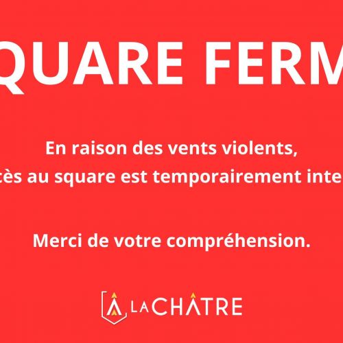 TEMPÊTE BENJAMIN - SQUARES FERMÉS