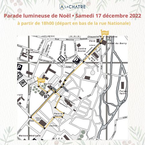 Informations parade lumineuse - Marché de Noël 2022