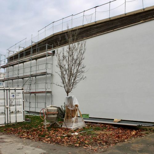 Visite du chantier du gymnase Édouard-Garnier