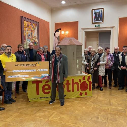 Remise des dons au Téléthon