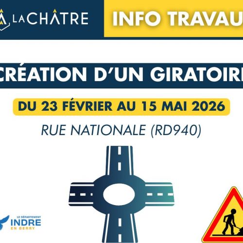 TRAVAUX - CRÉATION D'UN GIRATOIRE