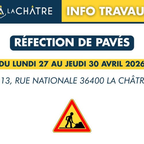 TRAVAUX - RÉFECTION DES PAVÉS