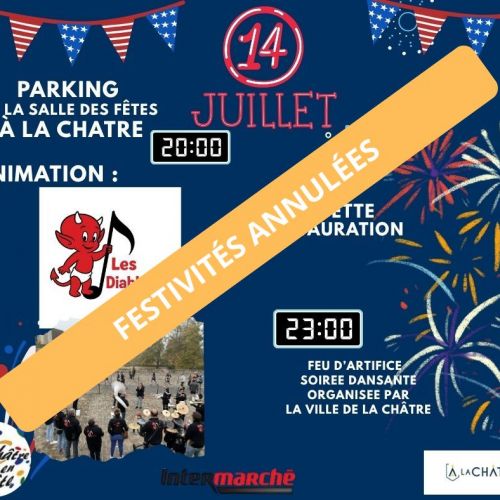 14 JUILLET - FESTIVITÉS ANNULÉES
