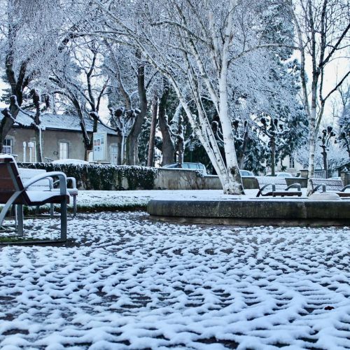 La Châtre sous la neige